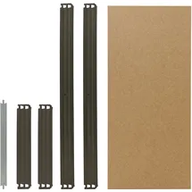 shelfplaza Biedrax Fachboden für Wandregal 50 x 60 cm, Fachboden-Set in grau