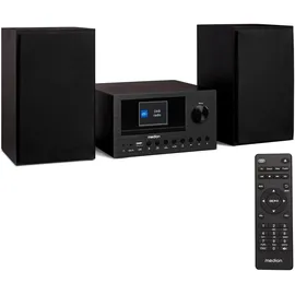 Medion P85003 Micro Audio System Kompaktanlage (Internetradio, DAB+, PLL UKW Radio, Bluetooth, USB Anschluss, AUX, 2x150 W)