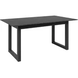 Finori Austin 80A Auszugtisch/Schieferoptik/Füße/Anthrazit/Holzwerkstoff - - - /