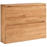 Lomadox Schuhschrank Eiche massiv geölt SALACH-64 mit 2 Klappen, hängend, B/H/T: ca. 110/84/24 cm