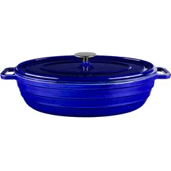 Sallys Gusseisenbräter Alime - Royal Blue Majolika