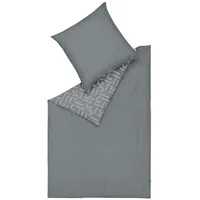 Esprit Winter Bettwäsche FLANELL in Grau | Gr.: 155x220-cm-40x80-cm