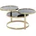 FineBuy Couchtisch Gold Metall 58 x 43 x 58 cm