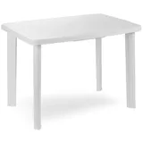 Mojawo Gartentisch Weiß 100x70x72cm