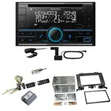 Kenwood DPX-7300DAB Bluetooth DAB Einbauset für Mercedes Sprinter W906 Crafter