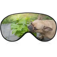 Schlafmaske mit französischer Bulldogge für Männer, Frauen, Teenager, Kinder, für Reisen, Yoga, Nickerchen