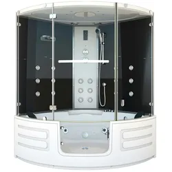 AcquaVapore Dampfdusche Whirlpool Dusche Duschkabine K70-SW-EH 150x150cm OHNE Zusatzoptionen