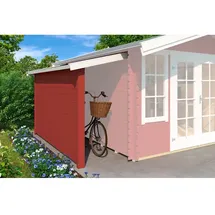 Lasita Maja Gartenhaus-Anbaudach Schleppdach 90 x 300 cm Rot