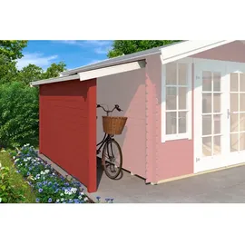 Lasita Maja Gartenhaus-Anbaudach Schleppdach 90 x 300 cm Rot