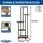 DanDiBo Ambiente Blumentreppe 5 Etagen 96580 60 x 30 cm Schwarz