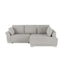 Ecksofa  Elsa , grau , Maße (cm): B: 258 H: 89 T: 192