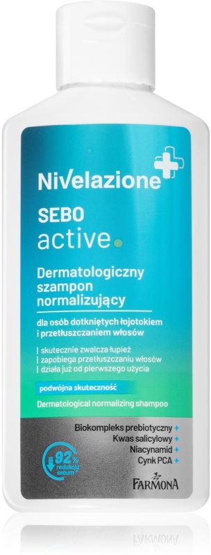 Farmona Nivelazione Sebo Active normalisierendes Shampoo für fettige und irritierte Kopfhaut 100 ml