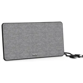 Hama Zimmerantenne Stoff-Design, DVB-T2, aktiv, Grau/Schwarz (00221087)