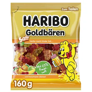 HARIBO Saft Goldbären Fruchtgummi 160,0 g, 1 Pack
