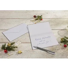 Sigel Weihnachtskarten Christmas wreath DIN A6