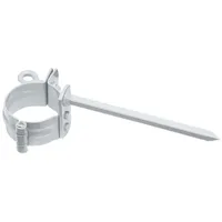 Inefa Rohrschelle mit Schlagstift 110 mm Stahl kunststoffbeschichtet, Dachrinnenzubehör,