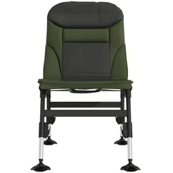 vidaXL Angelstuhl, Klappstuhl mit Verstellbaren Schlammbeinen Armlehnen, Klappbar Campingstuhl für Außenbereich, Karpfenstuhl, Grün