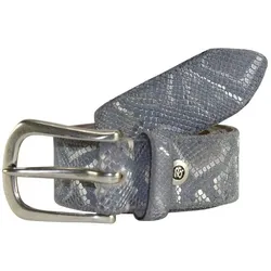 b.belt Gürtel Leder grau 95 cm