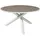 VCM Parma Gartentisch Ø 140 x 73 cm Grau/Weiß