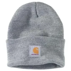 Rippstrickmütze WATCH HAT, heather grey - heather grey