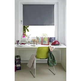 GARDINIA Seitenzugrollo 100 x 150 cm grau
