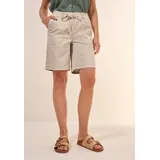 Cecil Shorts CECIL Damen, Gr. XL (44), beige (boulder beige), Web, 98% Baumwolle, 2% Elasthan, unifarben, normal kurz, Hosen Shorts, Middle Waist