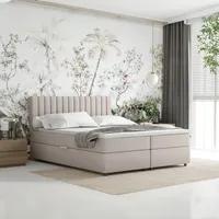 Panda möbel Boxspringbett 160x200 EVEREST, mit Topper, mit Bettkästen,