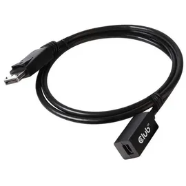 Club 3D Mini DisplayPort auf DisplayPort Verlängerungskabel 1 m Schwarz
