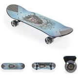 Byox Skateboard 28 Zoll ABEC-7 Aluminium PU-Leuchträder LED Deckgröße 71 x 20 cm blau
