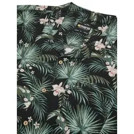 Riverso Hawaiihemd Regular Fit Floral Schwarz S