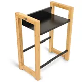 holz4home holz4home® Getränkekistenregal aus Holz Silber
