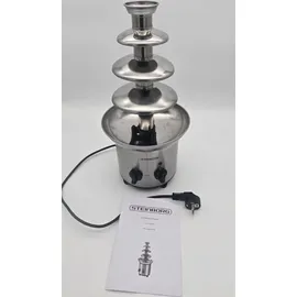 Steinborg SB-6030 Schokoladenbrunnen 170W, 4-Etagen-System, höhenverstellbare Standfüße, Edelstahl