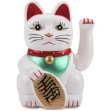 Winkekatze MANEKI NEKO 5"/ 13cm Weiß