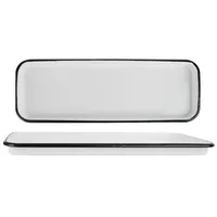 ib laursen Tablett Emaille weiß