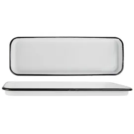 ib laursen Tablett Emaille weiß