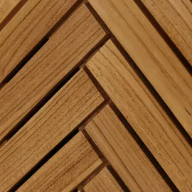 Mendler Teak-Hochschrank HWC-M74, Badschrank, 1 Tür 4 Fächer, hochwertiges B-Grade-Teak (Kernholz, 20-30 Jahre) 181x40x35cm
