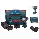Bosch GDS 18V-450 HC inkl. 2 x 8,0 Ah + L-Boxx