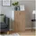 Hti-Living Nina 60 x 30,5 x 115 cm Weiß-Artisaneiche / Blau