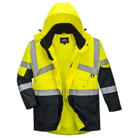 PORTWEST atmungsaktive Warnschutzjacke, wasserabweisend, 40+ Upf Gelb XXL