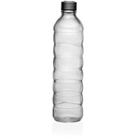 Versa Flasche 1,22 l Transparent Glas Aluminium 8,5 x 33,2 x 8,5 cm