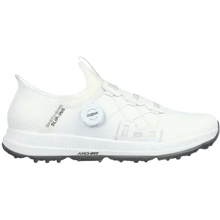 SKECHERS Herren Go Elite 5 Arch Fit Waterproof Slip in Golf Shoe Sneaker, Weiss/opulenter Garten, 41 EU - 41 EU