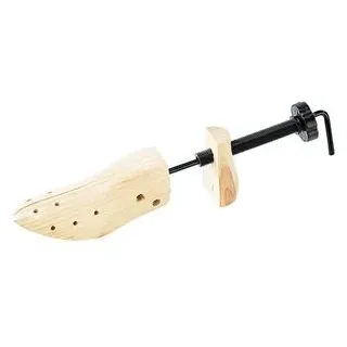 Infactory Schraub-Schuhdehner Holz Einheitsgröße Beige