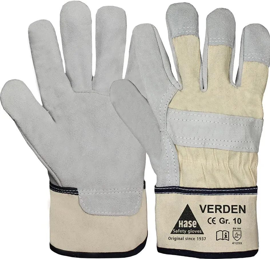 Handschuh Hase Safety Gloves Verden,Spaltle.Gr. 10, grau MW