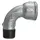 Riegler Bogen 1a, kurz, 90°, IG/AG, Rp/R 1/2, schwarzer Temperguss