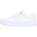 Tommy Hilfiger TH FOXING PLATFORM CANVAS Damen Weiß 36