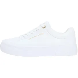Tommy Hilfiger TH FOXING PLATFORM CANVAS Damen Weiß 36