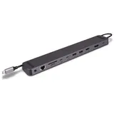 Lindy 43392 DST-Mini XT 810, USB C Laptop Mini Dockingstation mit 8K-Unterstützung bei einem Display und 4K60 bei 2 Displays & 100W