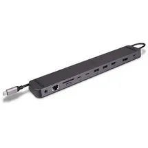 Lindy 43392 DST-Mini XT 810, USB C Laptop Mini Dockingstation mit 8K-Unterstützung bei einem Display und 4K60 bei 2 Displays & 100W