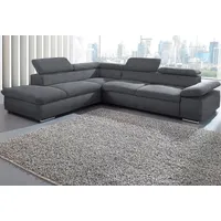 sit&more Eckcouch Kunstleder 2-Sitzer Grau