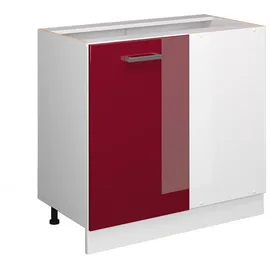 Vicco Eckunterschrank R-Line 86 x 46 x 81,5 cm Weiß